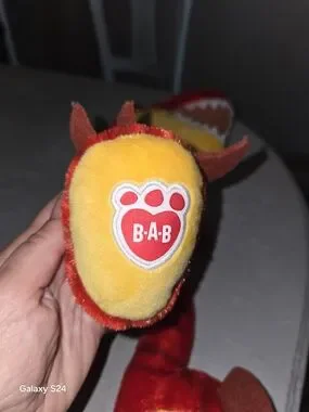 Build-A-Bear | Toys | Buildabear Red Raptor Plush Dinosaur | Poshmark